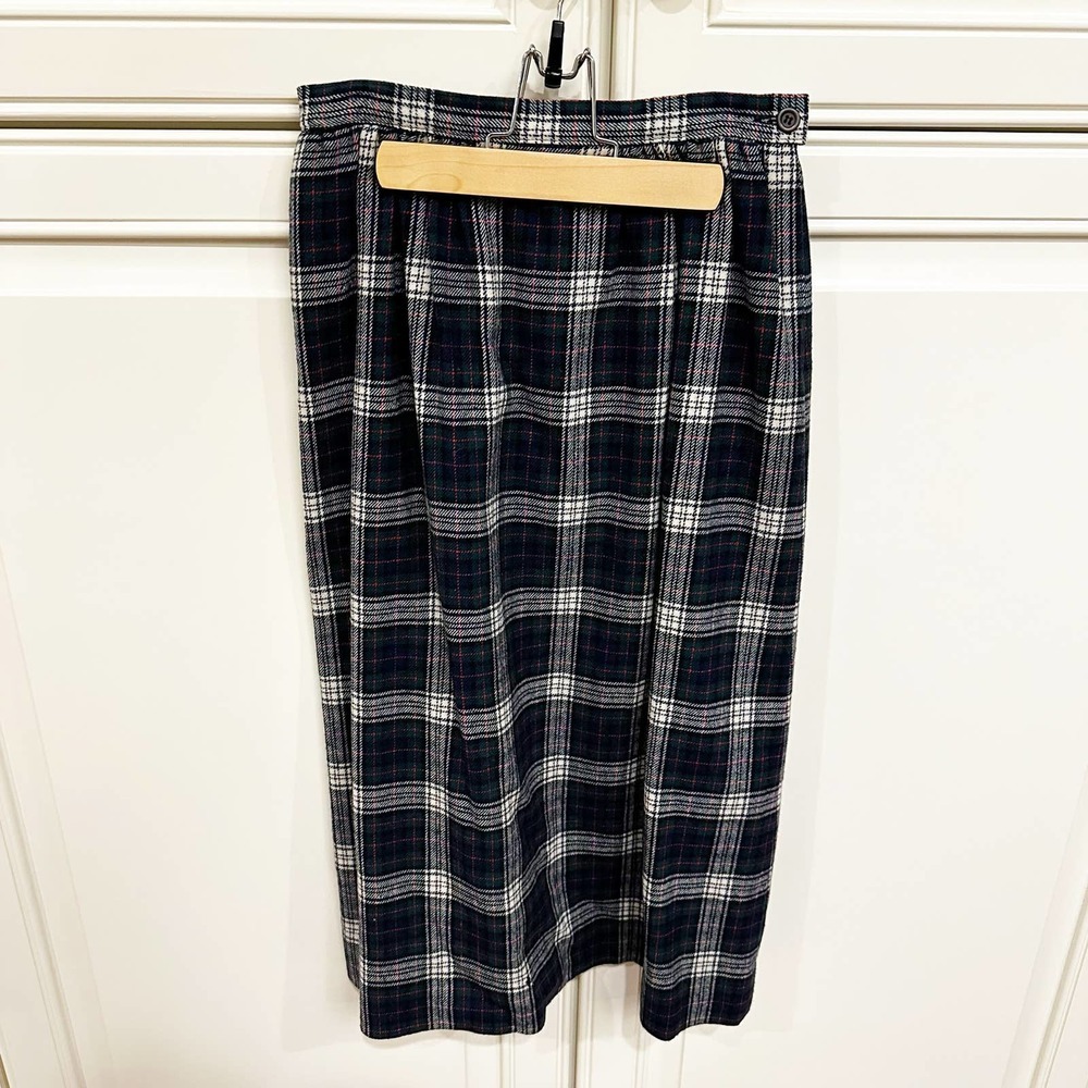 Pendleton Women’s Vintage Authentic Murray Dress Tartan Plaid Wool Midi Skirt
